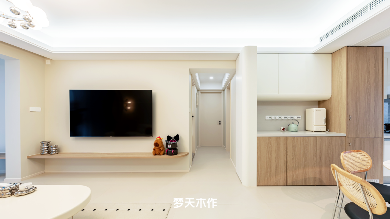 全屋定制：110m²新现代奶油风
