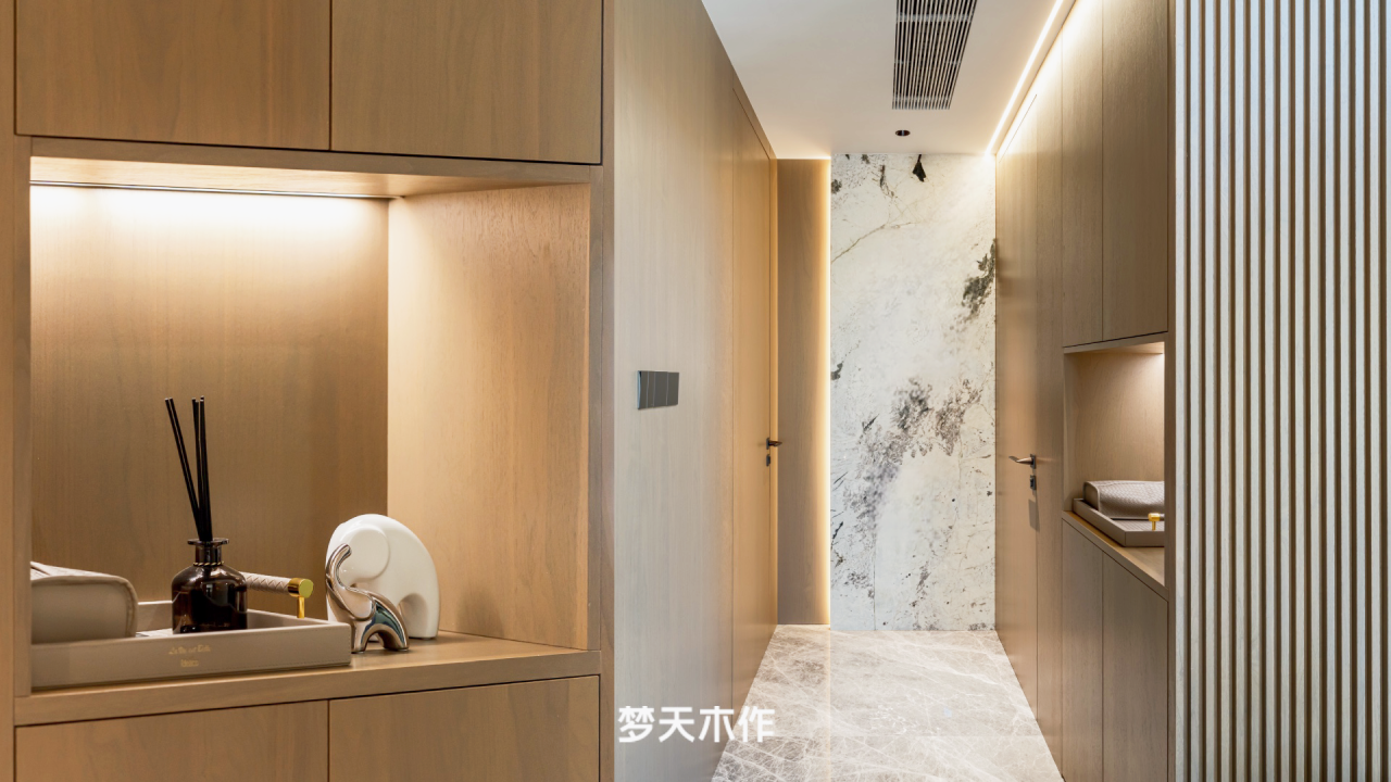 合肥全屋定制：270m²现代私宅，循迹至简本质，纯净臻美展现